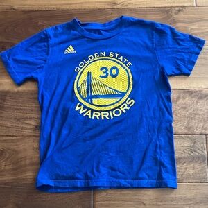 Adidas Kids Blue Warriors Tee - #30 Steph Curry